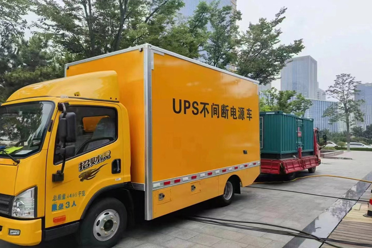 开原发电机租赁施工现场